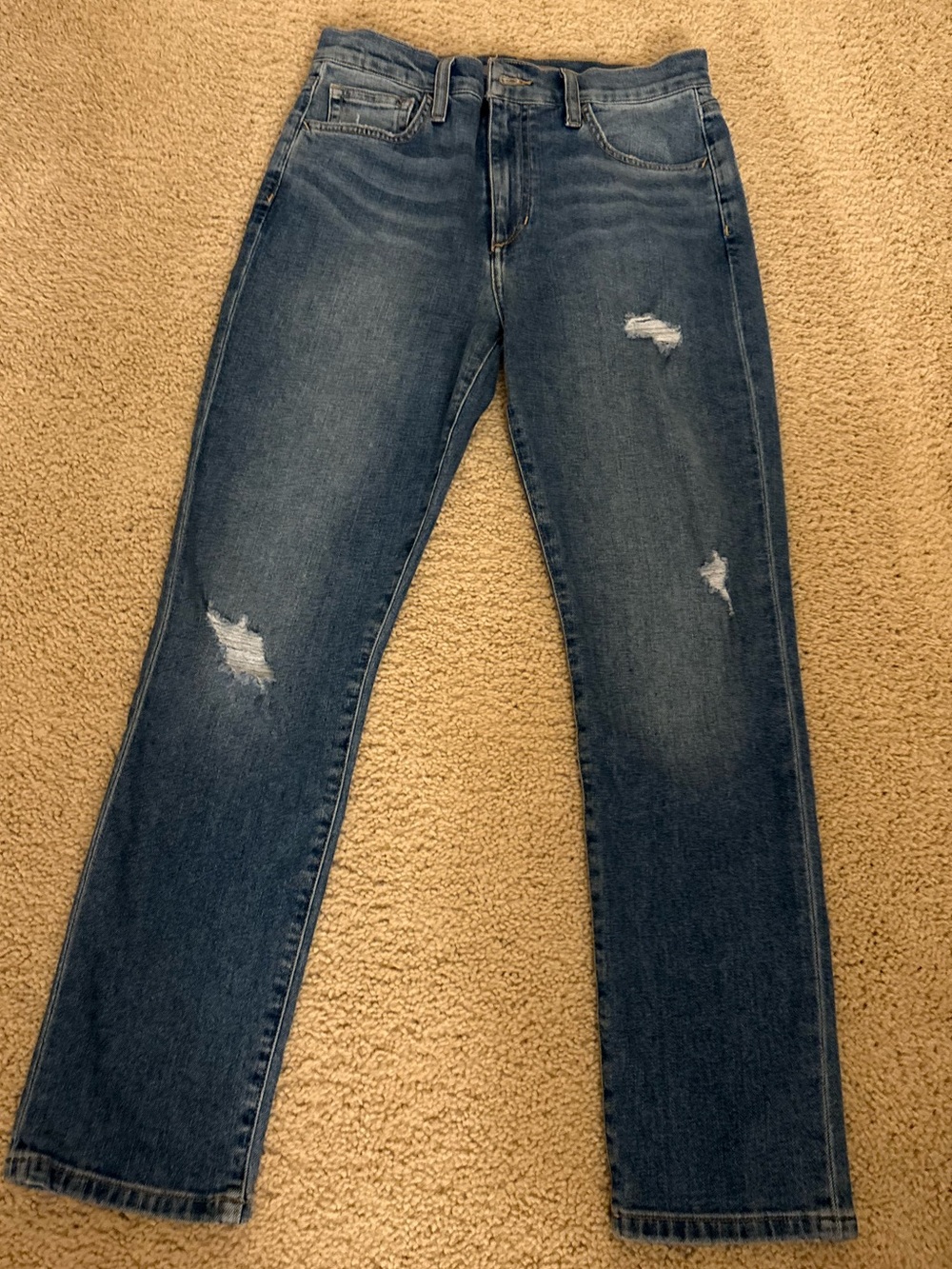 Joe's Jeans Medium Blue Denim Pants with Contrast Stitching